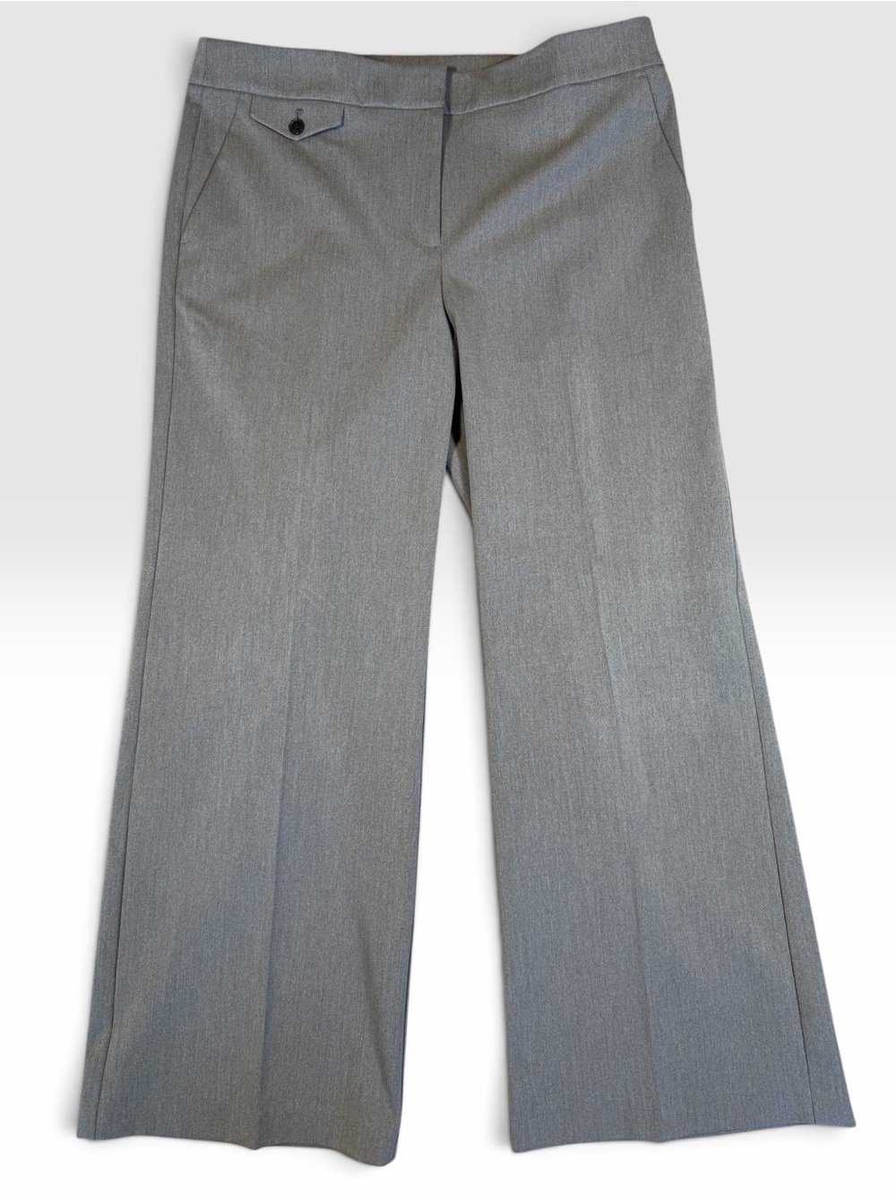 LOFT Gray Wide-Leg Dress Trousers - Size 12
